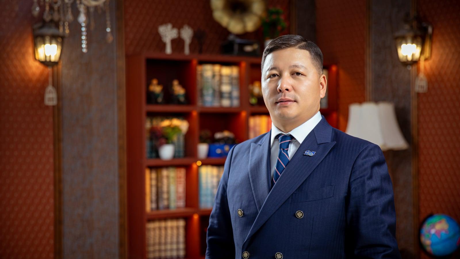 Sainjargal Tumenbayar, Chief Executive Officer of Mongolia Telecom JSC, in a formal portrait.